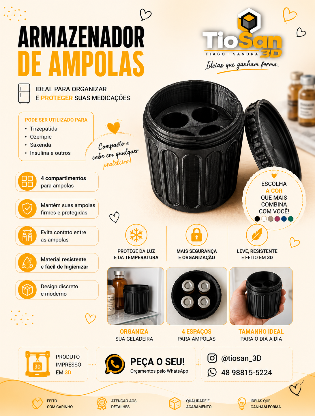 Armazenador de ampolas