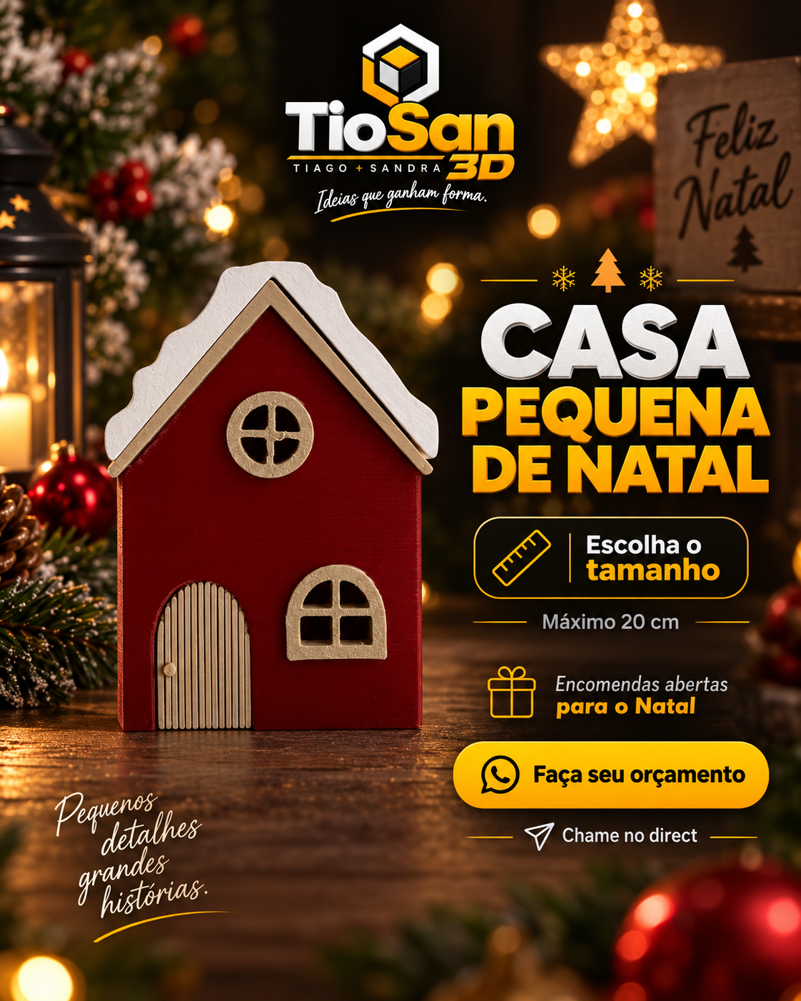 Casa pequena de Natal