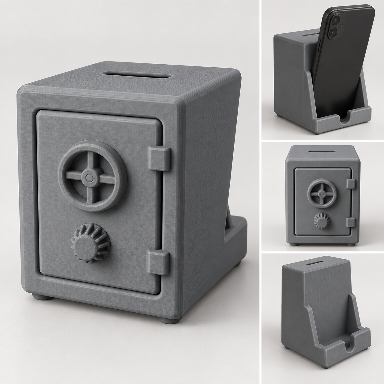Cofre com suporte para celular